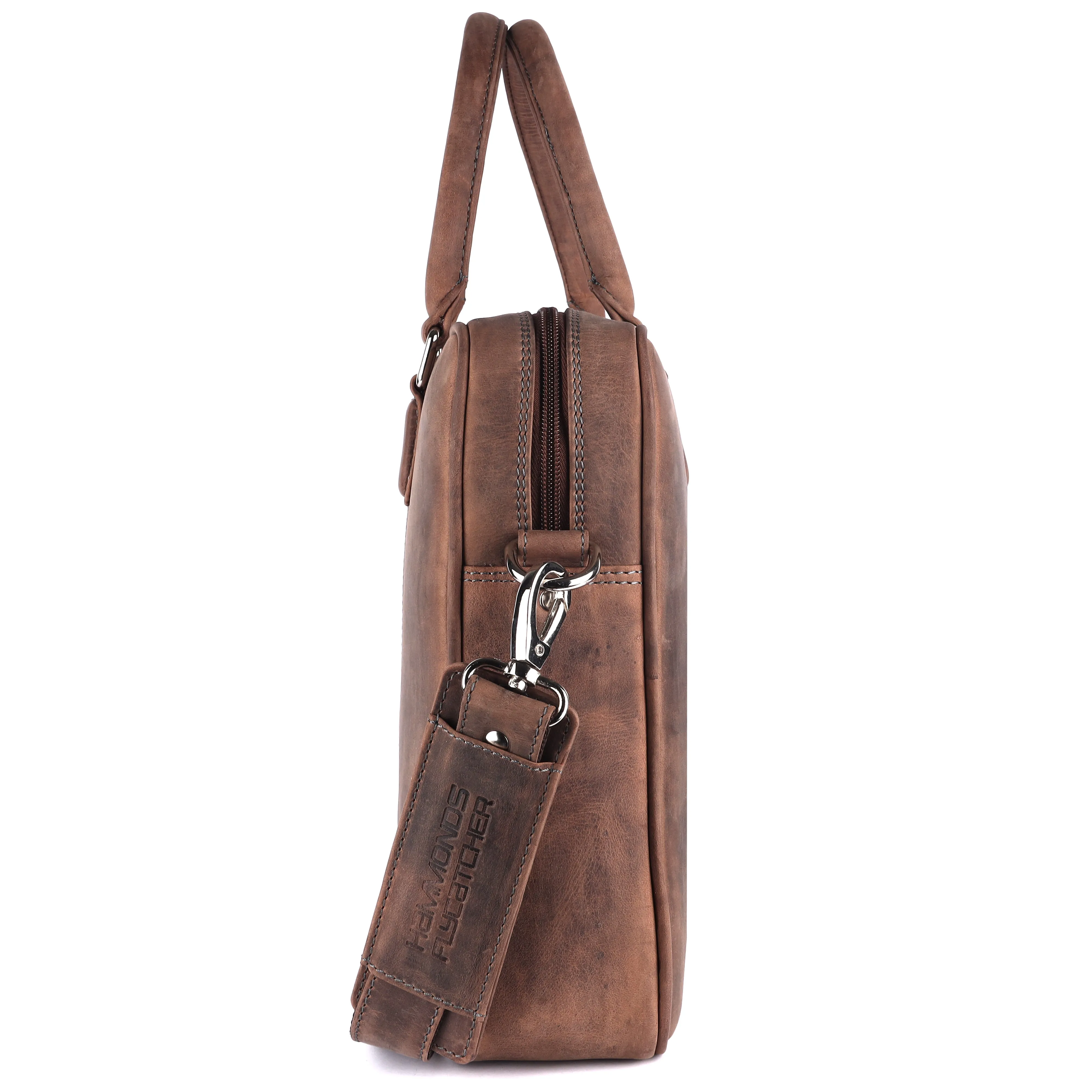 Genuine Leather Office Bag for Men, 15.6 Inch Laptop Bag, 1 Year Warranty