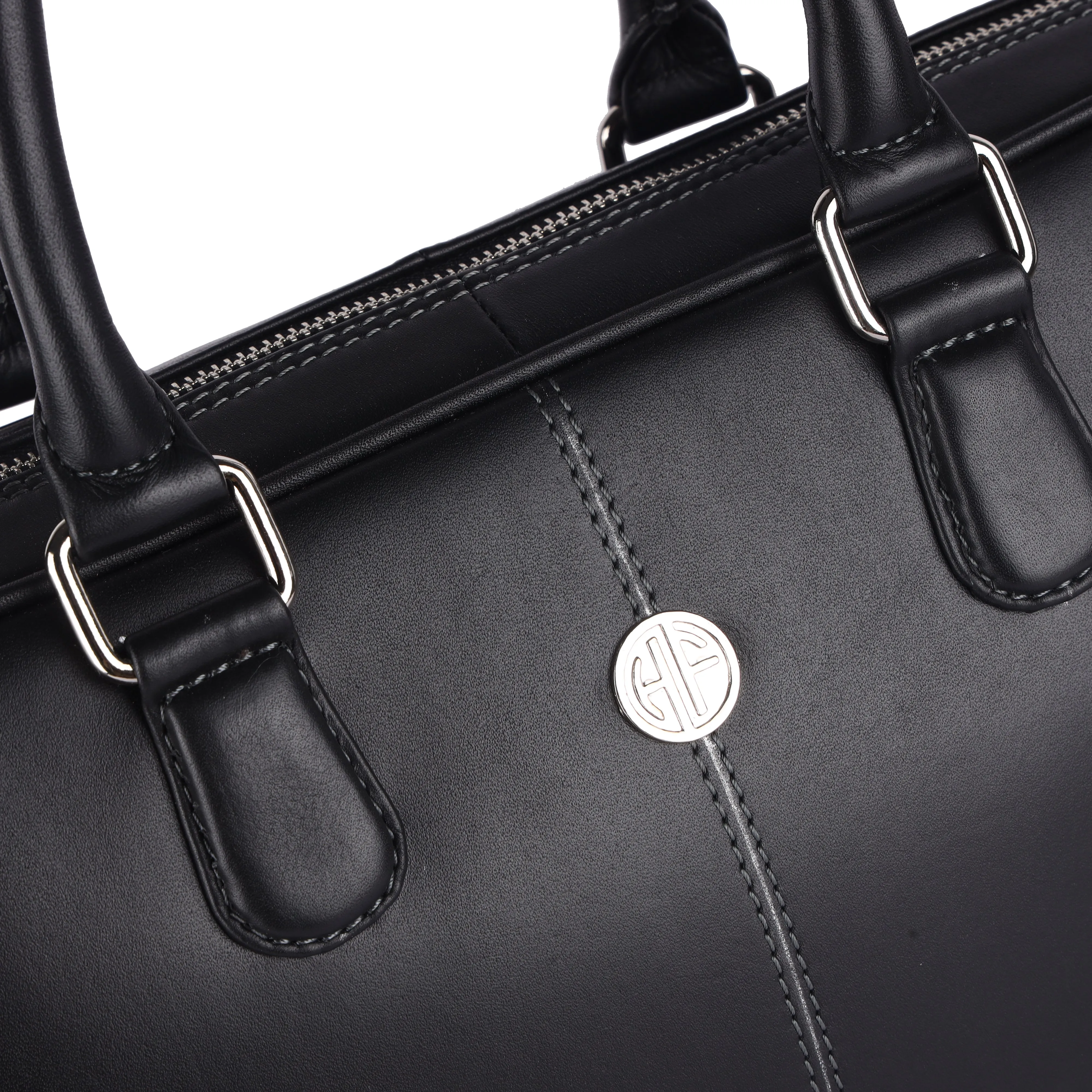 Genuine Leather Office Bag for Men, 15.6 Inch Laptop Bag, 1 Year Warranty