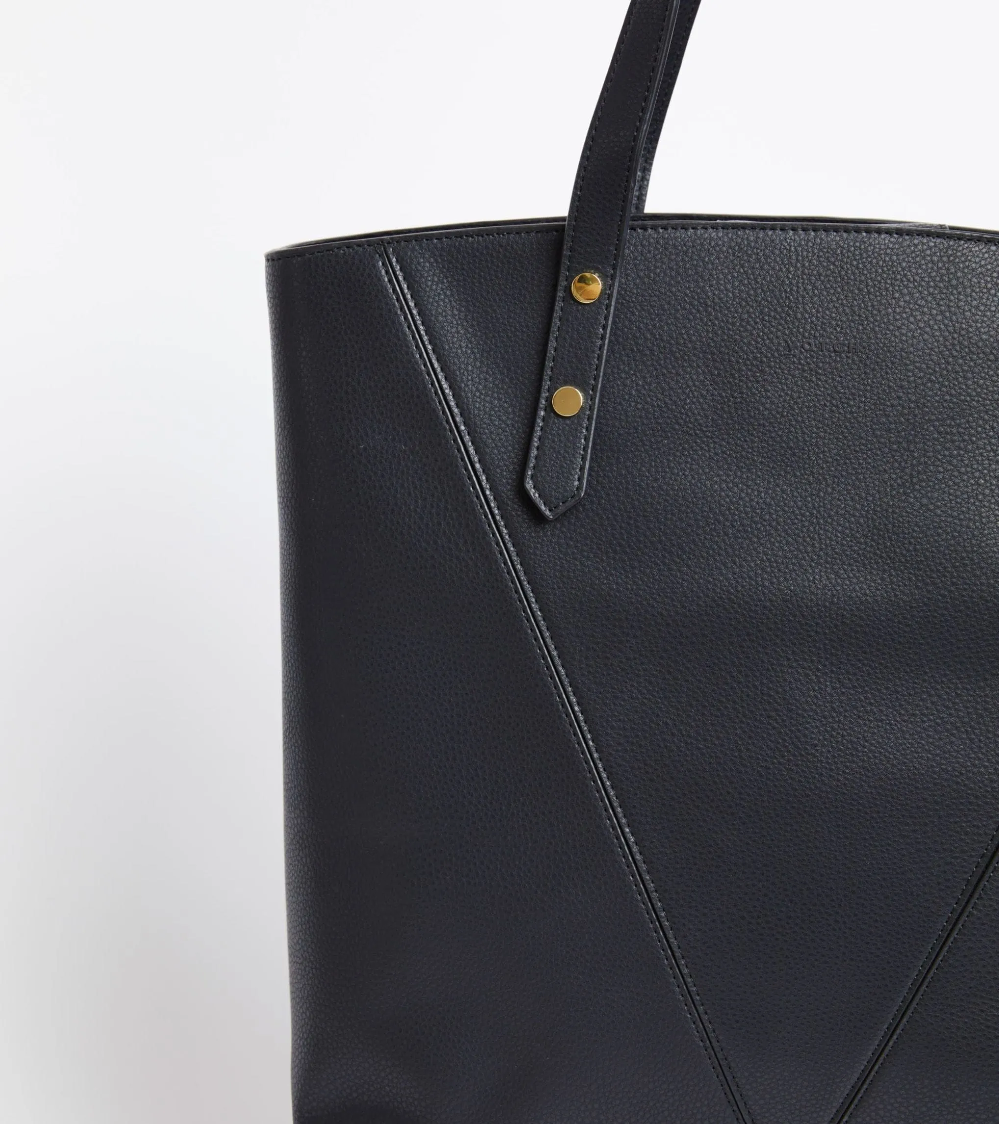 Honor Vegan Bio-Based Bamboo Leather Tote Bag | Black
