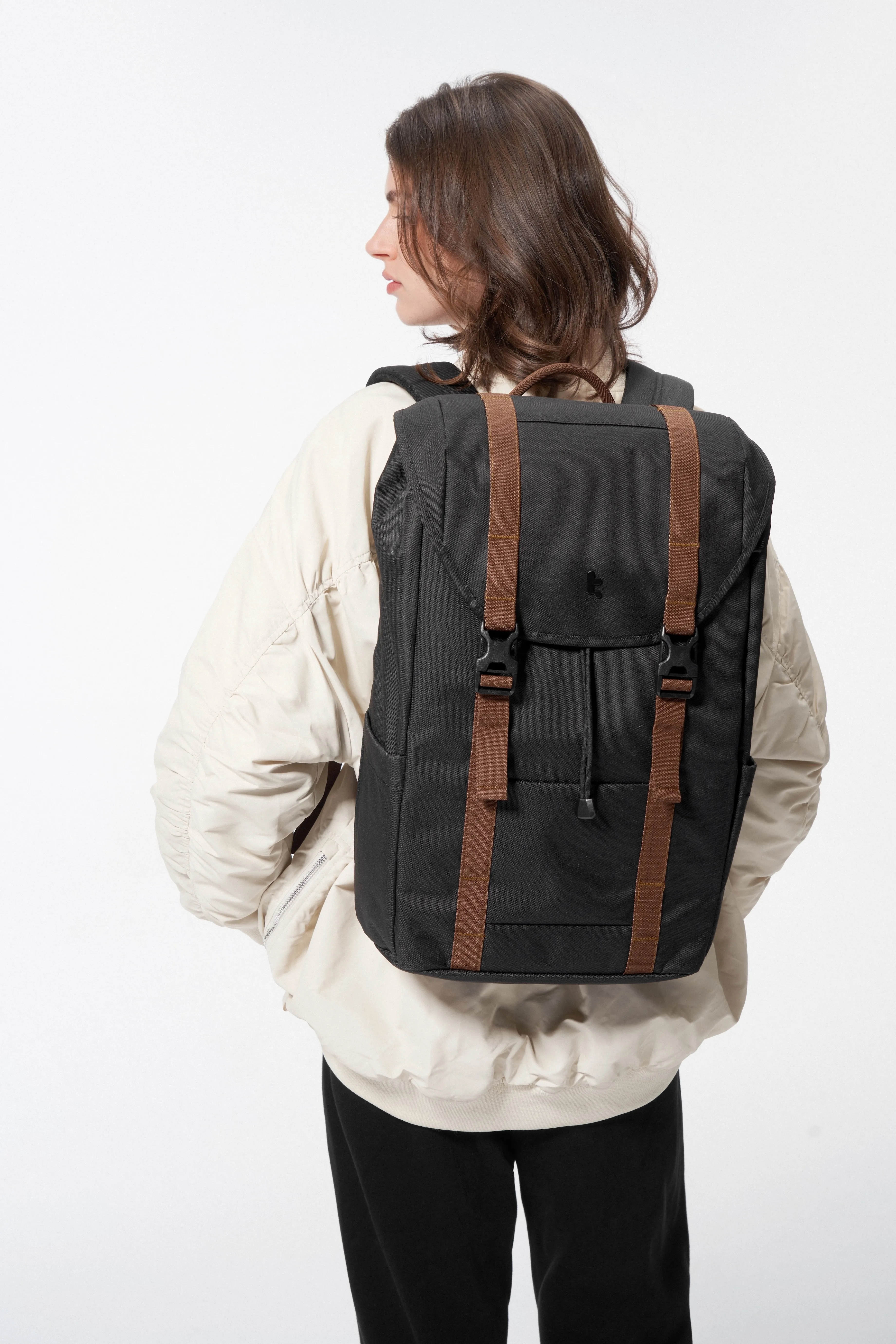 Tomtoc VintPack Laptop Backpack 15.6" (Black)